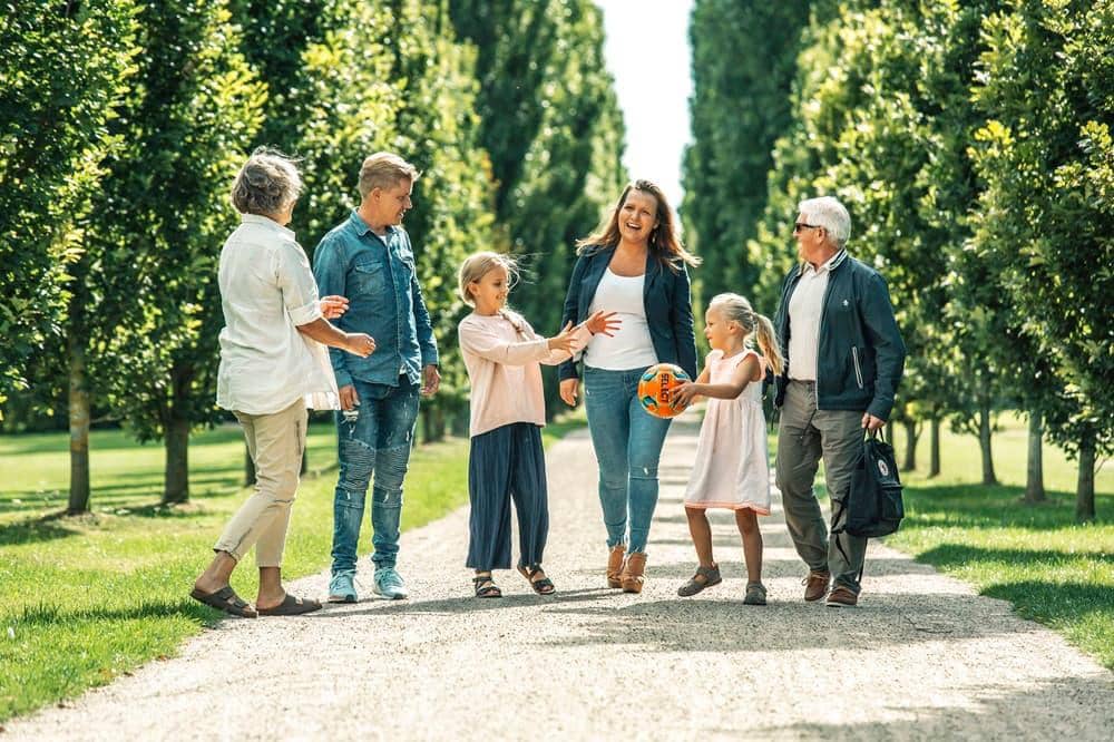 en glad familie