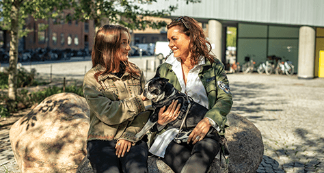 Hund med ejer